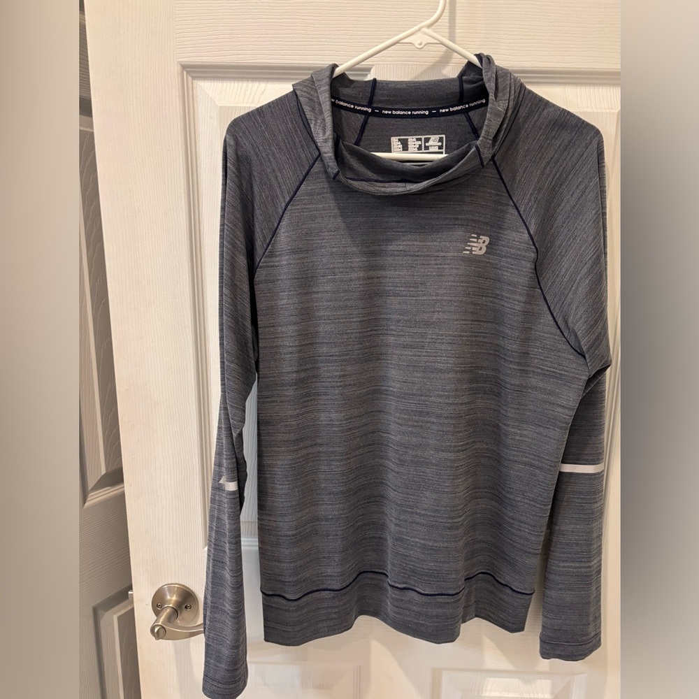 New Balance Dry Gray Running Sweatshirt